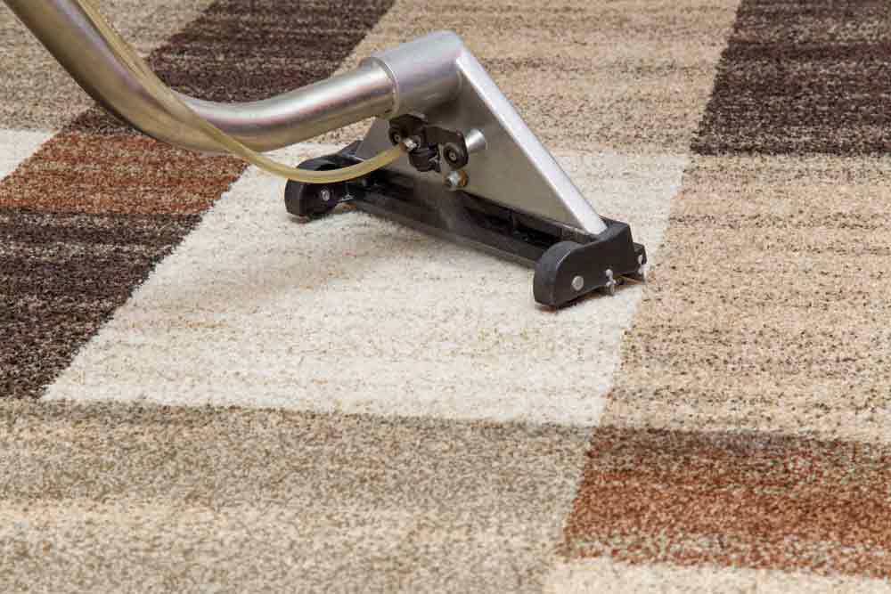 Close up image of carpet cleaning